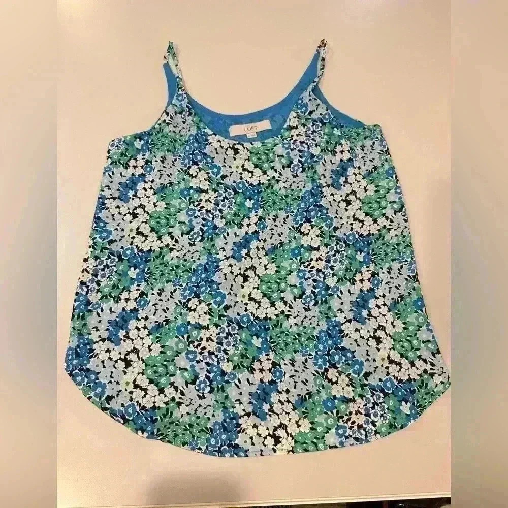 Loft Floral Lined Tank Size XS